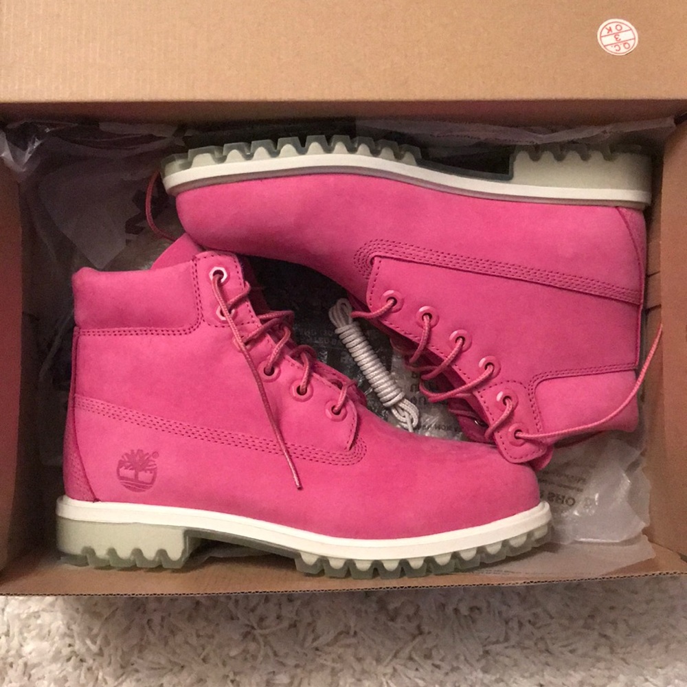 Timberland 6” Premium Pink Rose Waterproof Boots